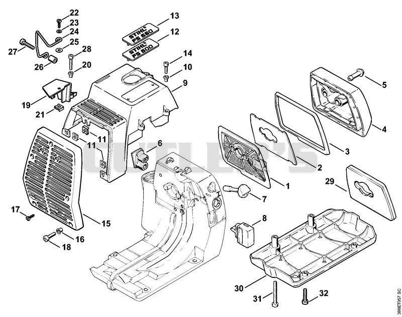 Air filter, Shroud