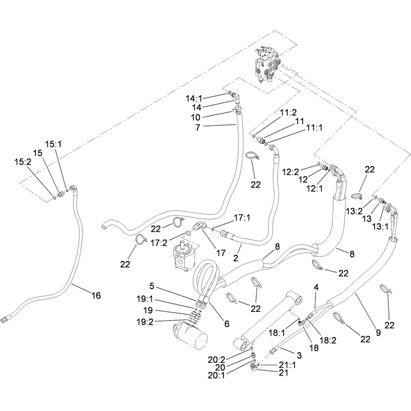 Hydraulic Routing Assembly