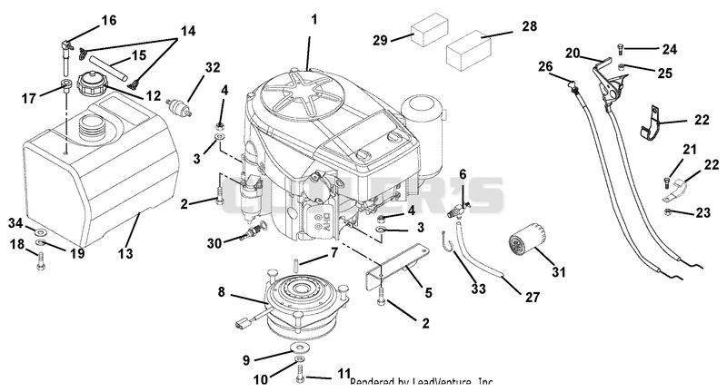 Engine, Fuel And Exhaust System
