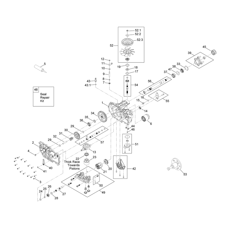RH Transaxle Assembly No. 139-7501