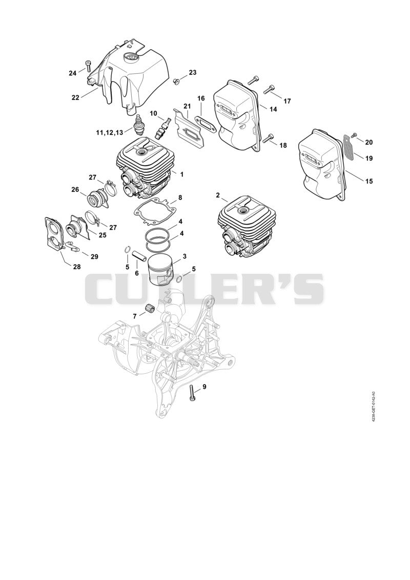 Cylinder, Muffler