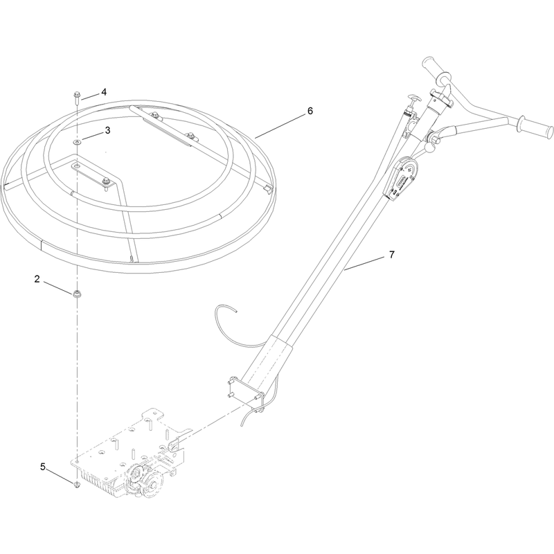 46 Inch Standard Handle and Guard Assembly
