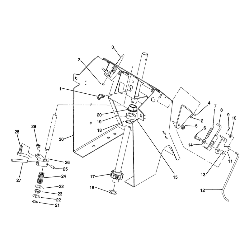 Steering Shaft and Indicator Assembly