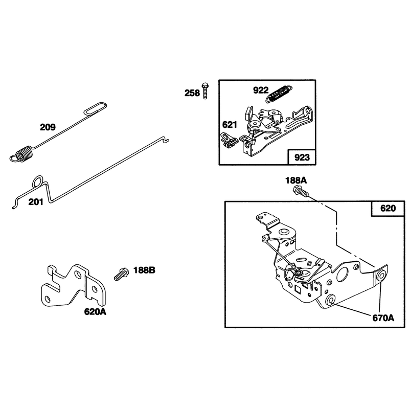 Engine Briggs and Stratton Model 12a802-0611-01
