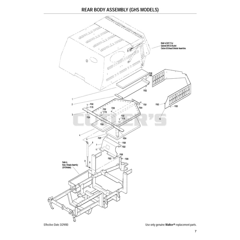 Rear Body Assembly GHS Models