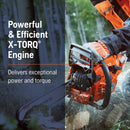 Husqvarna 970501409 555 59.8-cc 24-in Gas Professional Chainsaw, .058" Gauge and 3/8" Pitch