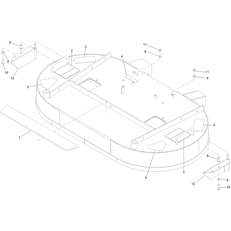 Deck Decal and Baffle Assembly No 109-4373