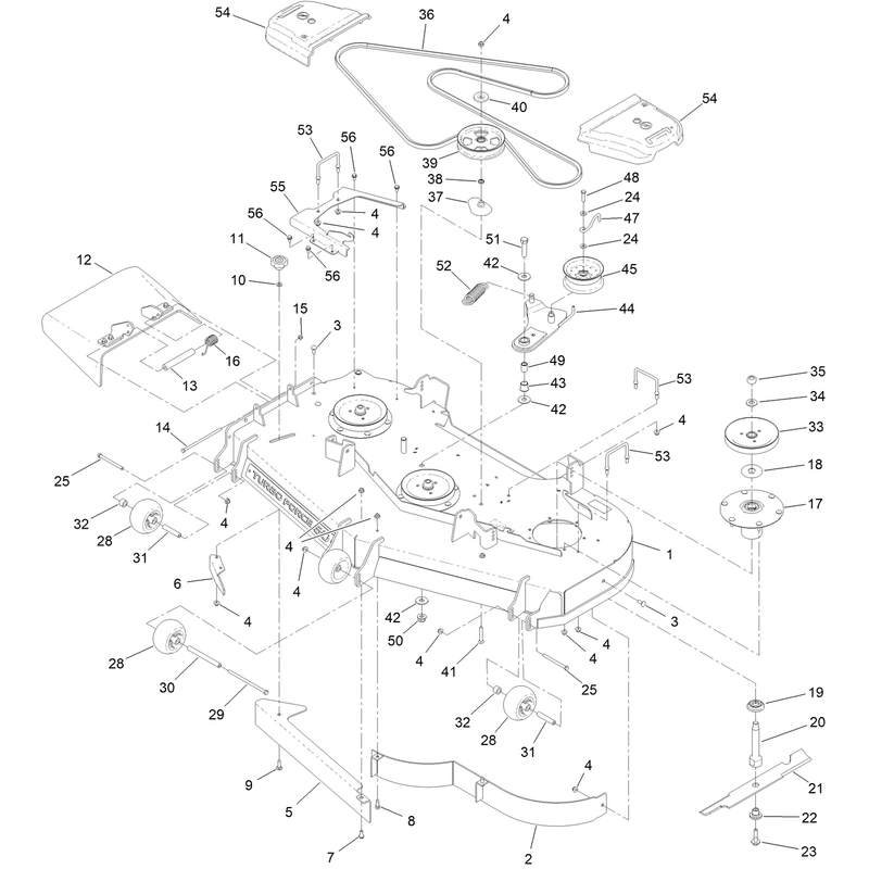 60 Inch Deck Assembly
