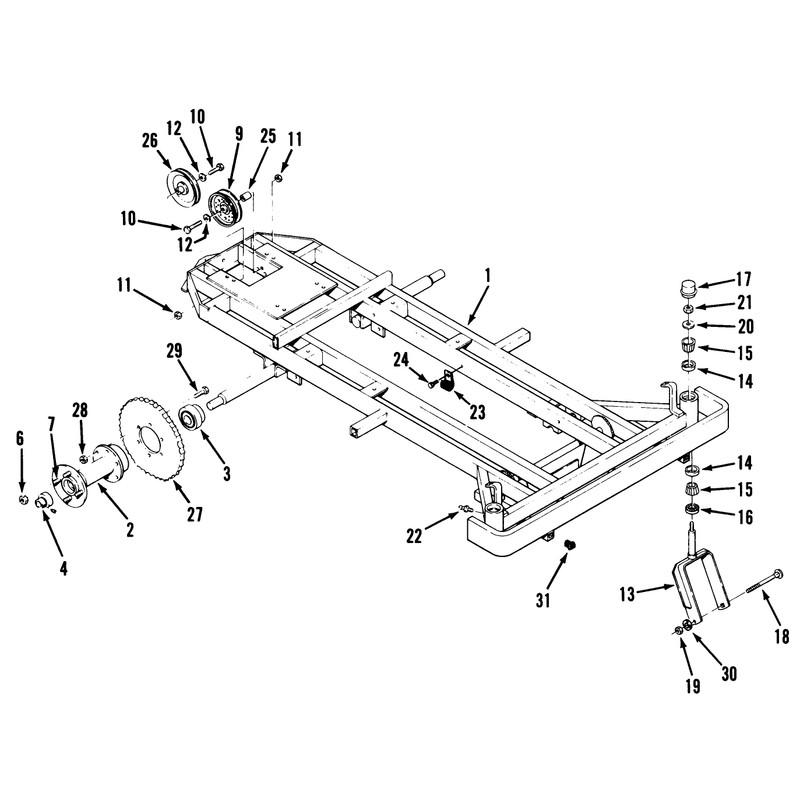 Frame, Rear Hub And Front Wheel Fork
