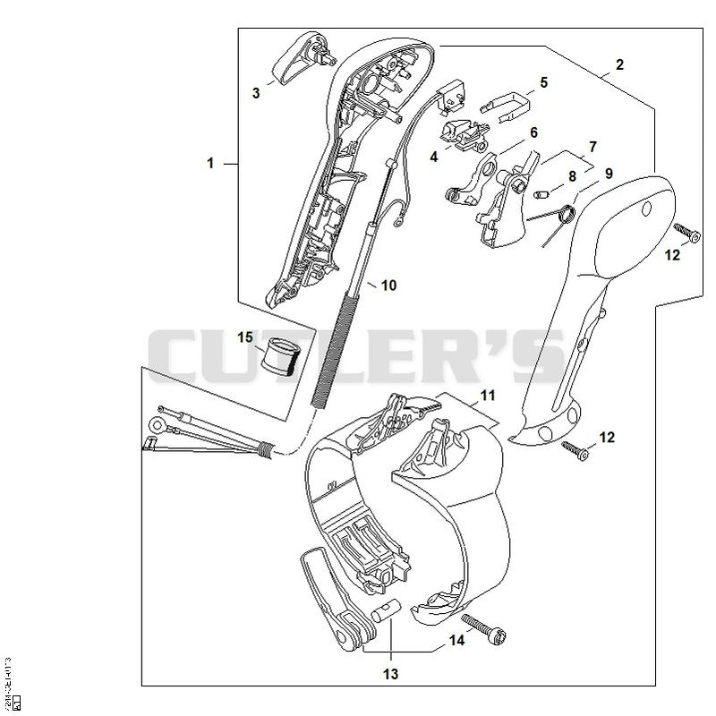 Control handle BR 450