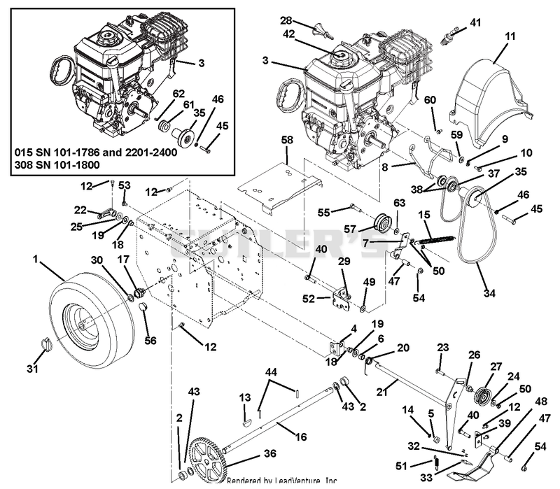 Engine And Belt Drive