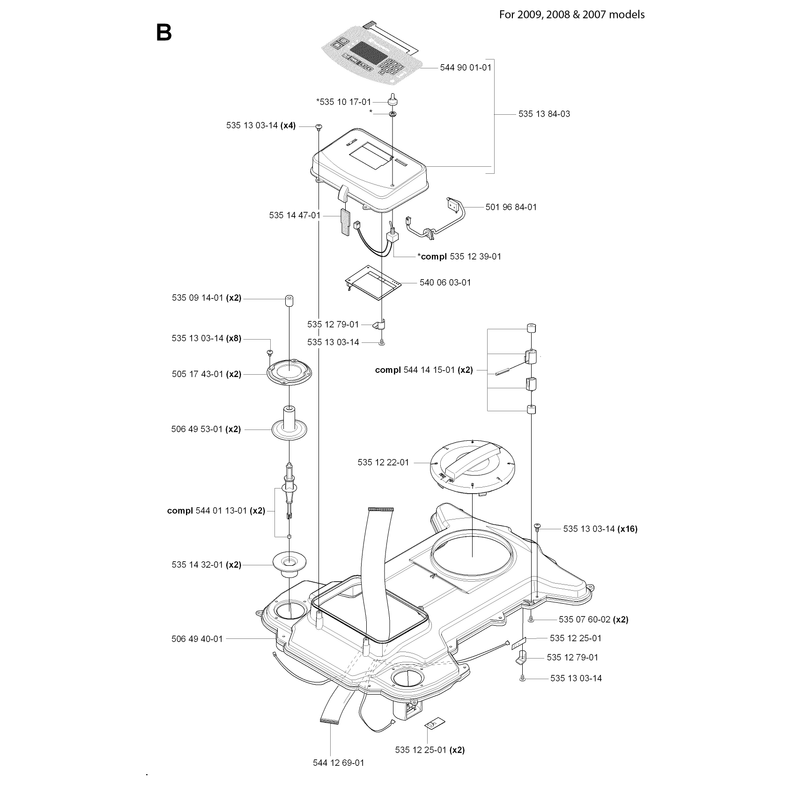 CHASSIS UPPER 2007-2009