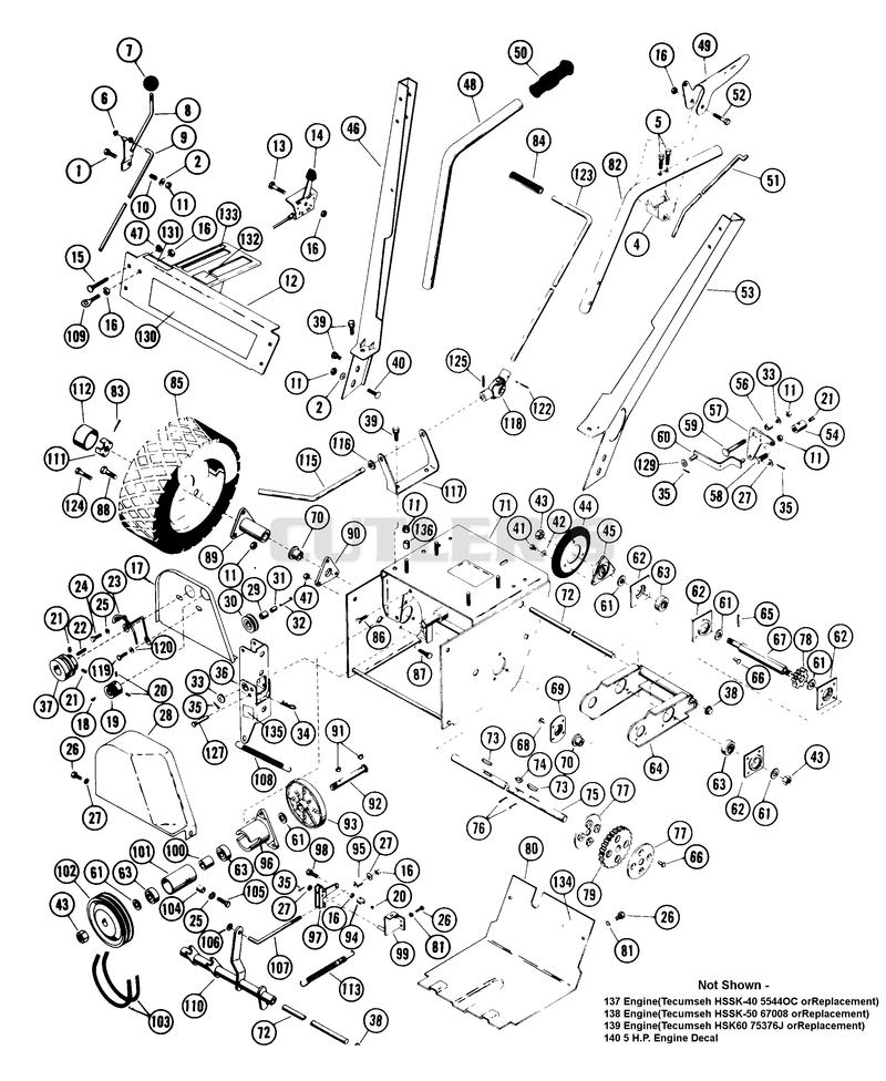 TRACTOR PARTS LIST
