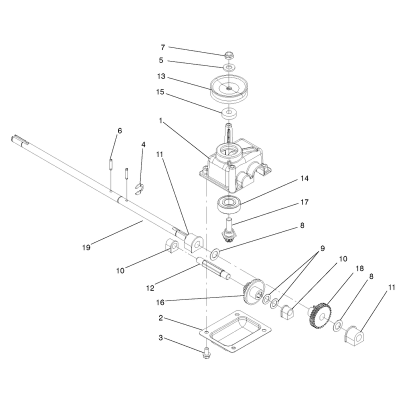Gearcase Assembly No 104-7593