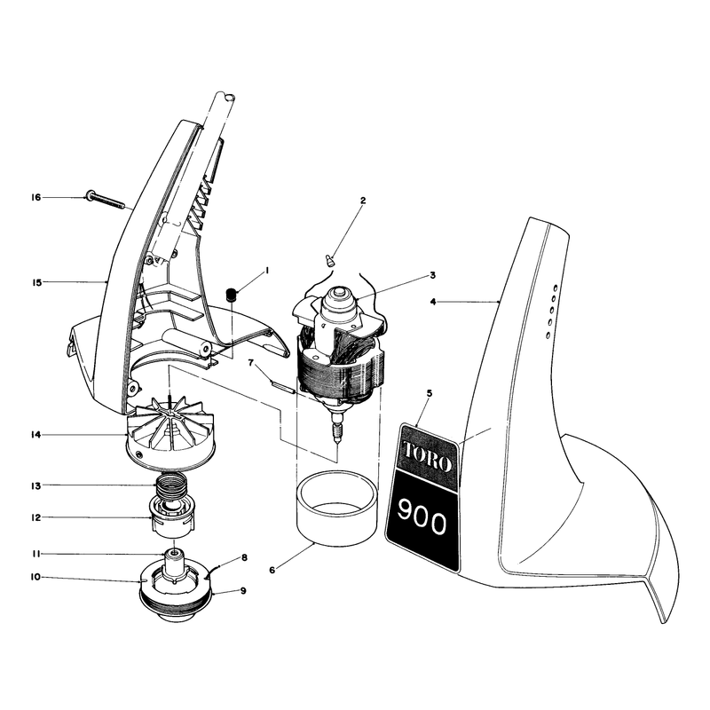Motor and Housing Assembly