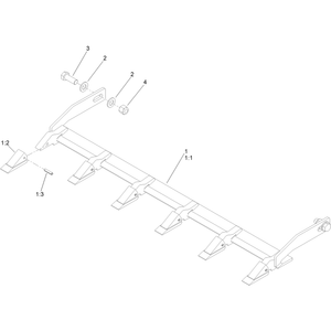 48in Tooth Bar Assembly No 147-2455