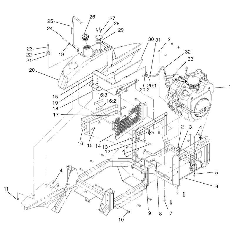 Engine and Fuel Assembly