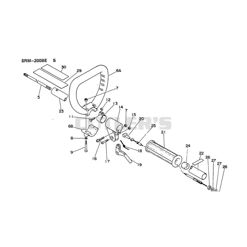 Handle Throttle and Drive Shaft