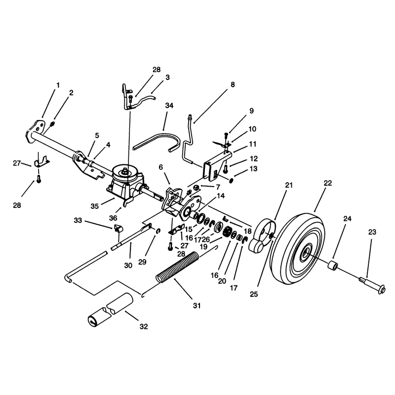 Sp Rear Axle Assembly