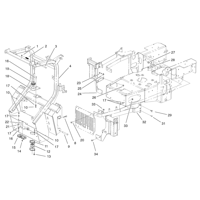 Hopper Frame Assembly