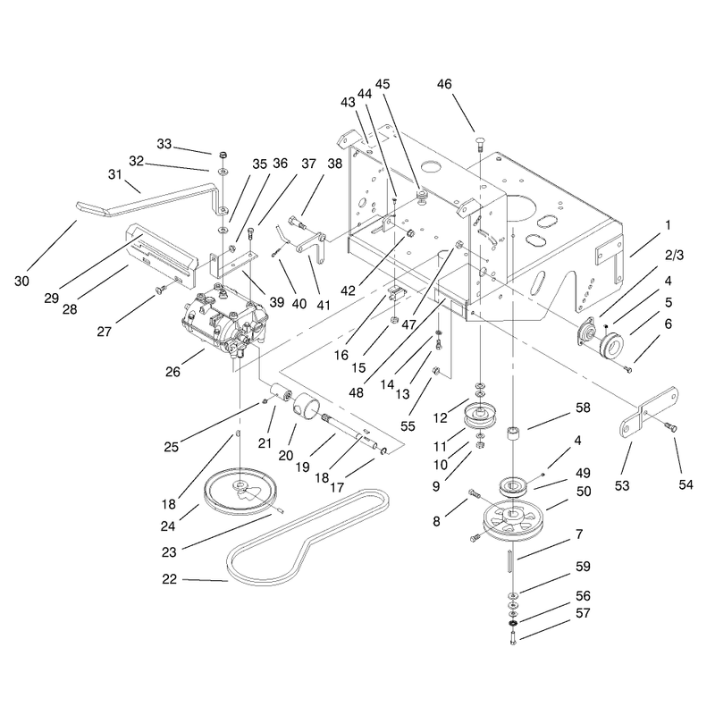 Transmission and Drive Pulley Assembly