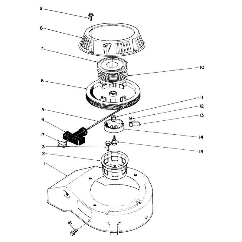 Recoil Assembly (engine Model No. 47pk9-2)