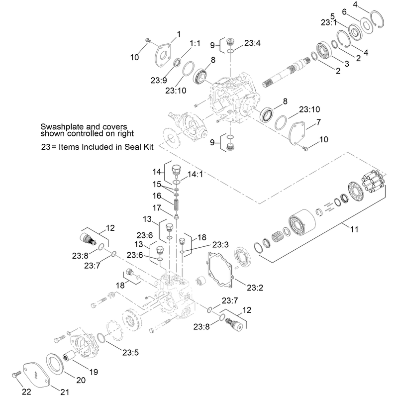 Hydraulic Variable Pump  Assembly No. AU239918A1