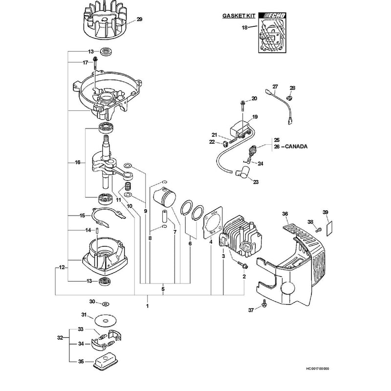 Engine, Short Block, Ignition, Clutch, Cylinder Cover