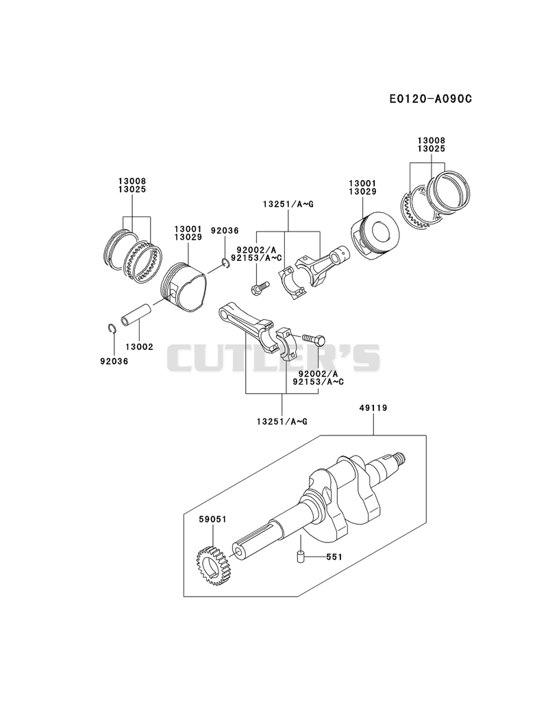 PISTON/CRANKSHAFT
