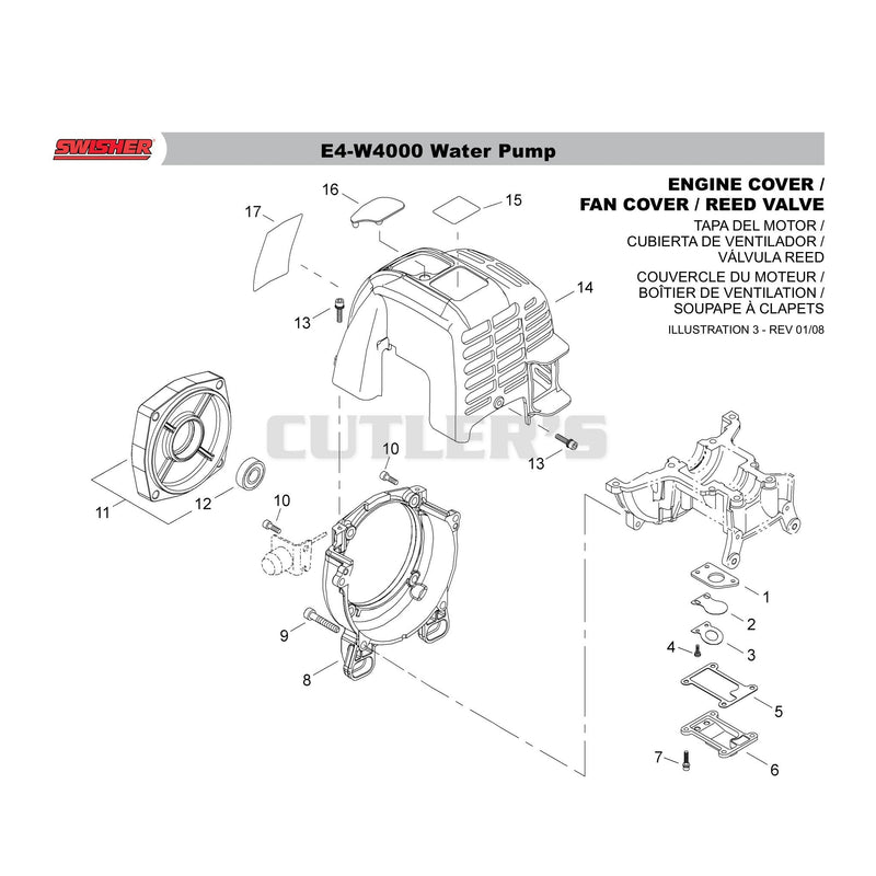 ENGINE COVER / FAN COVER / REED VALVE