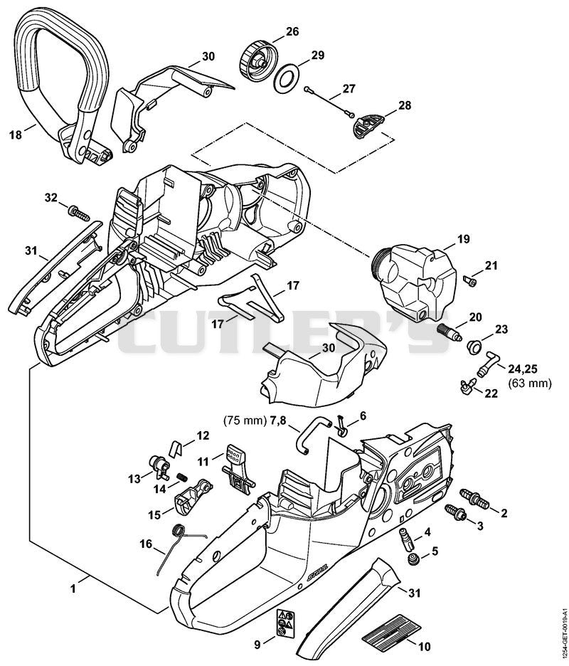 Handle housing, Shroud