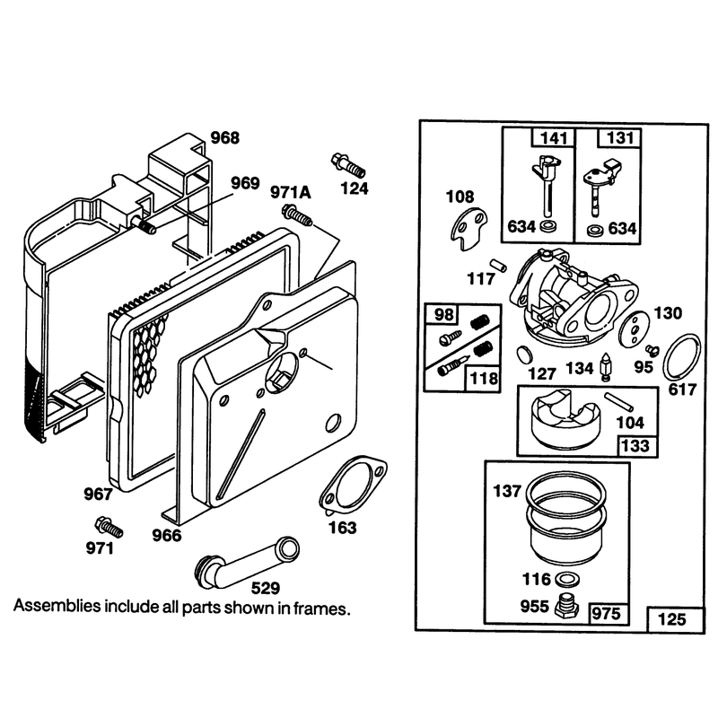 Engine Briggs and Stratton Model 122702-3171-01