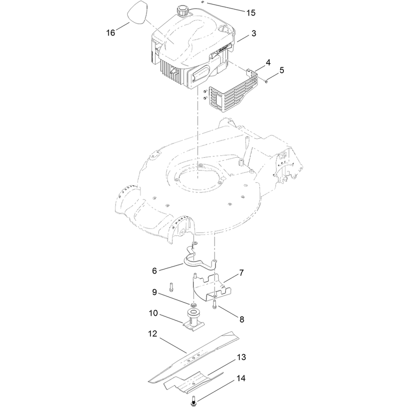 Engine and Blade Assembly
