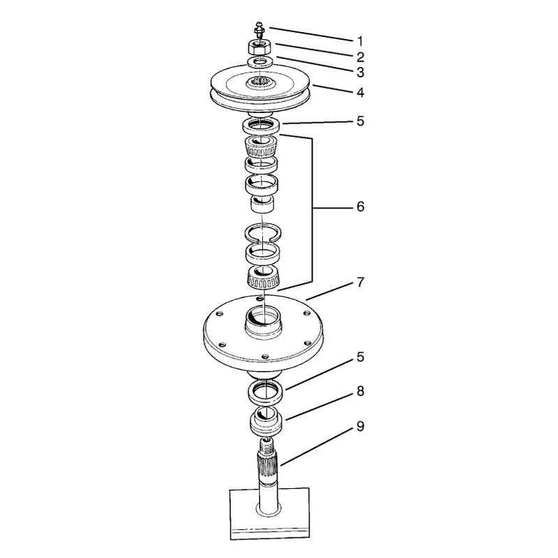Drive Spindle Assembly No 27-0871