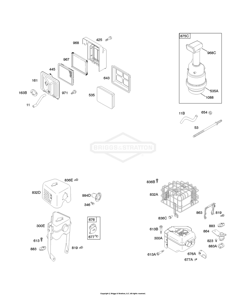 Air Cleaner, Exhaust System
