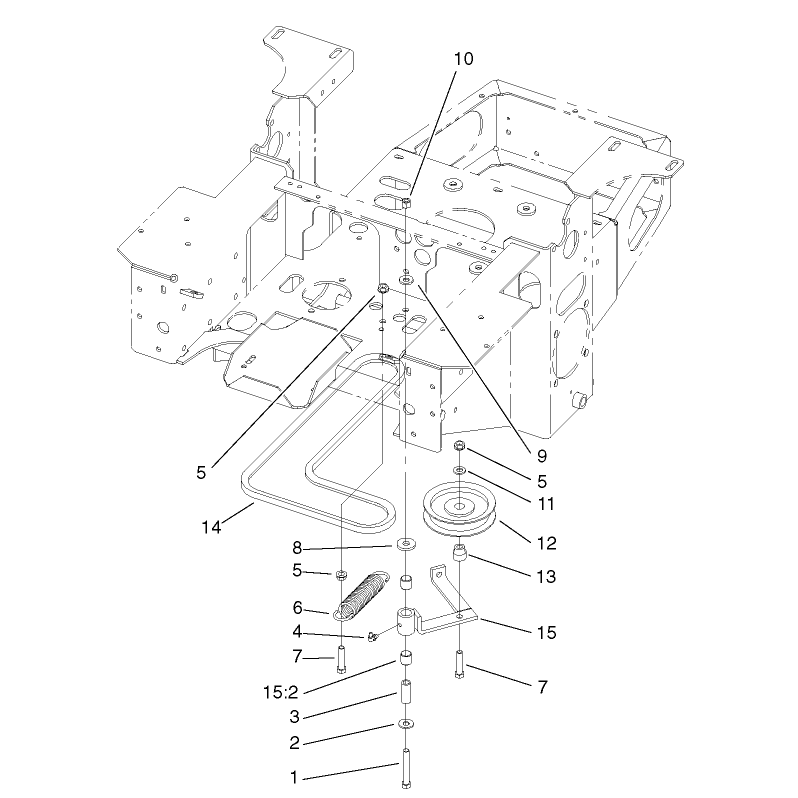 Pump Idler and Belt Assembly