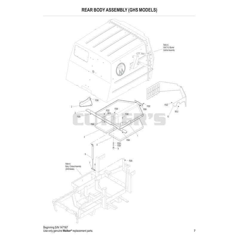 Rear Body Assembly GHS Models