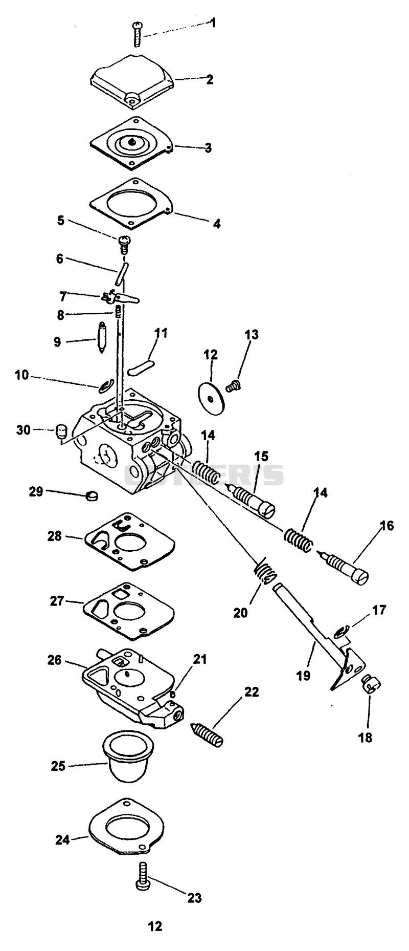 Carburetor S/N: 001001 - 055504