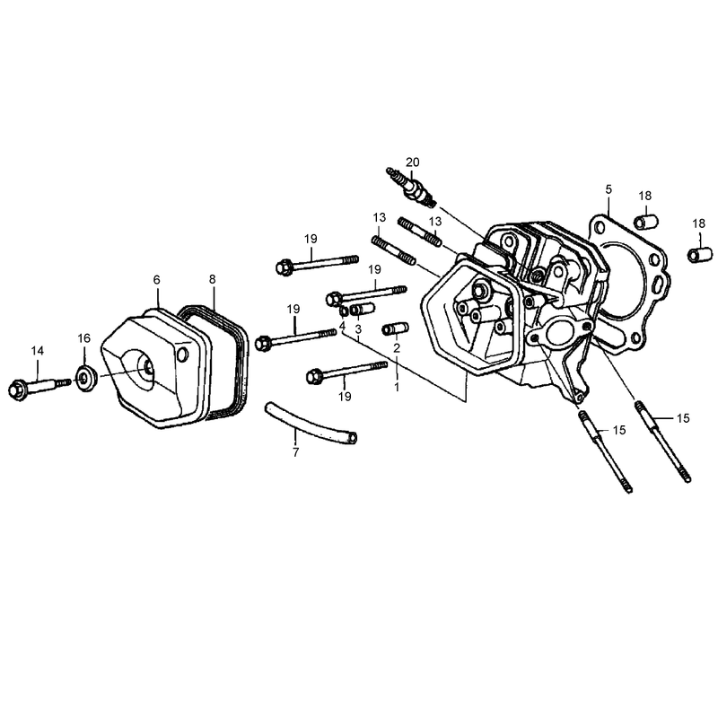 Cylinder Head Assembly Honda GX390K1QNE2