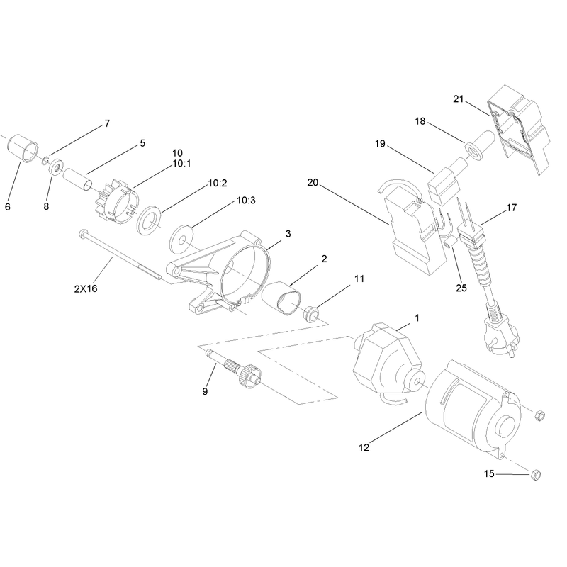 230 Volt Starter Assembly No. 105-2957