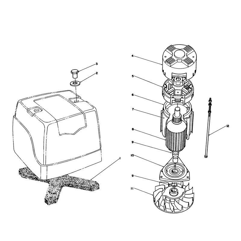 Motor Model No 748001-0334-01