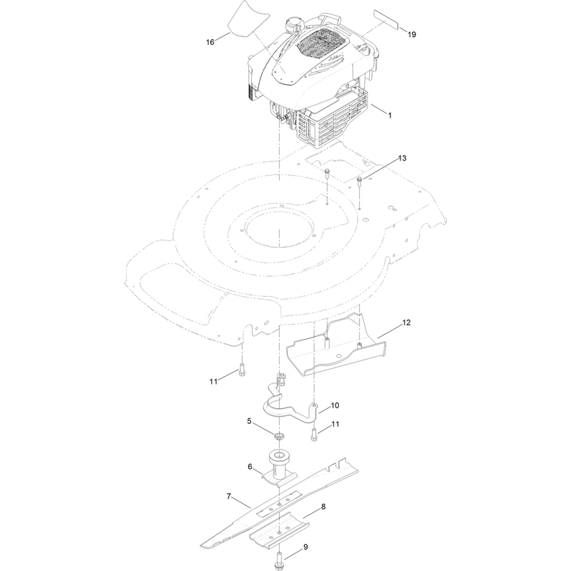 Engine and Blade Assembly