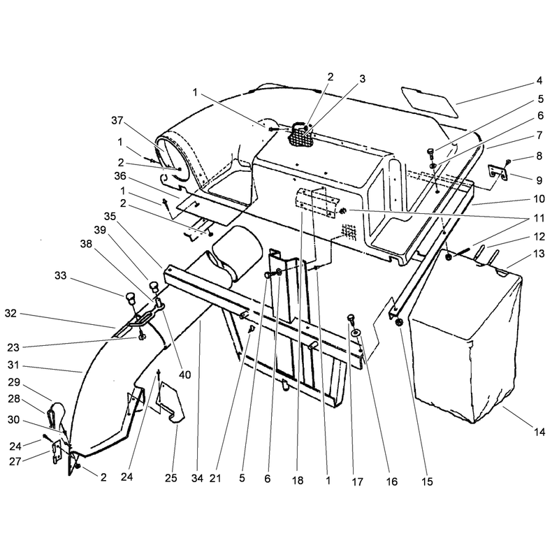 Grass Catcher Assembly