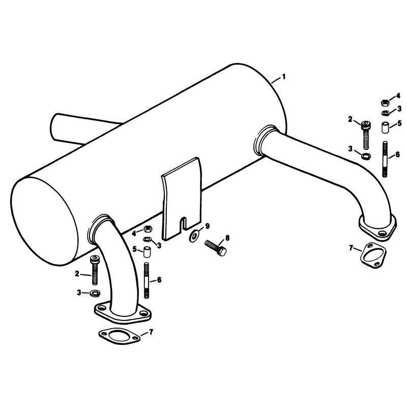 Exhaust Group 12 Engine Kohler Model No Kt17qs Type No 24324 Continued