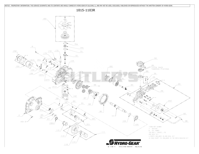 30311500 - ZT 5400 Series - Right Side Transmission