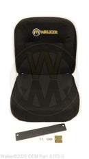Walker Mowers 6103-5 (SU6104-8 or -9) (NR) Comfort Seat Kit/Cordura