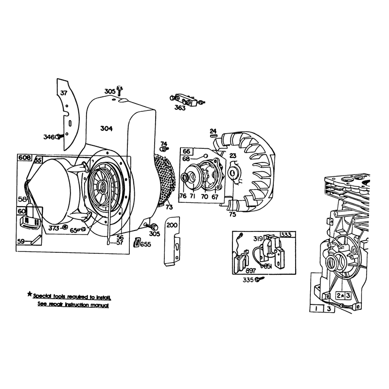 Engine Briggs & Stratton Model 130292-1671-02 (continued)