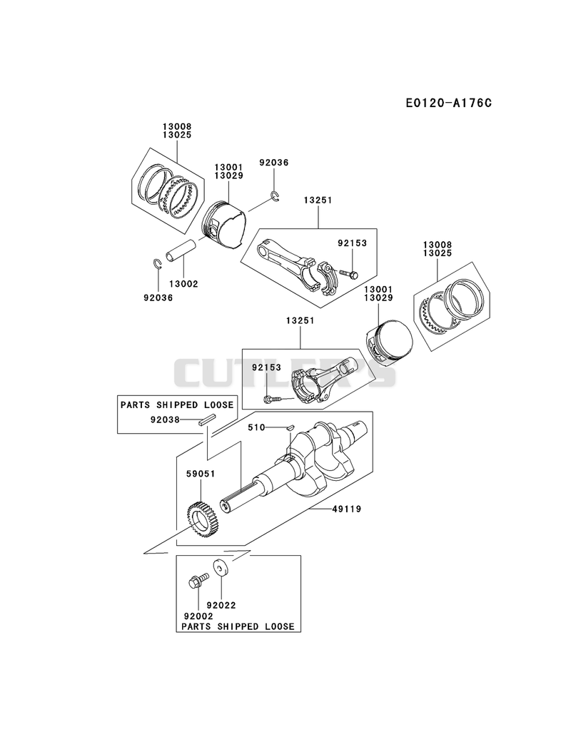 PISTON/CRANKSHAFT