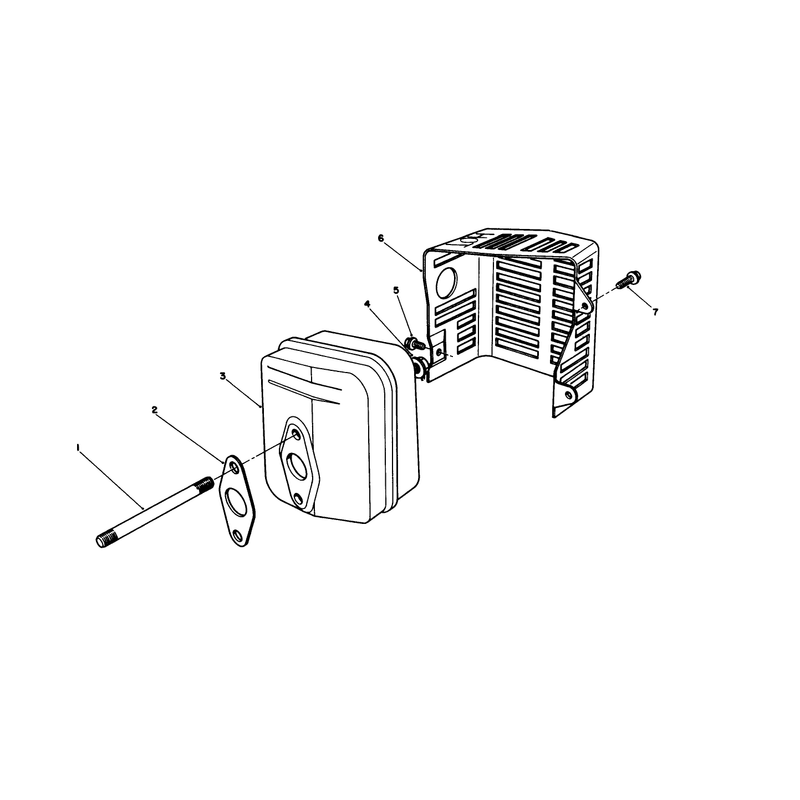 Muffler Assembly Model No Vmh7