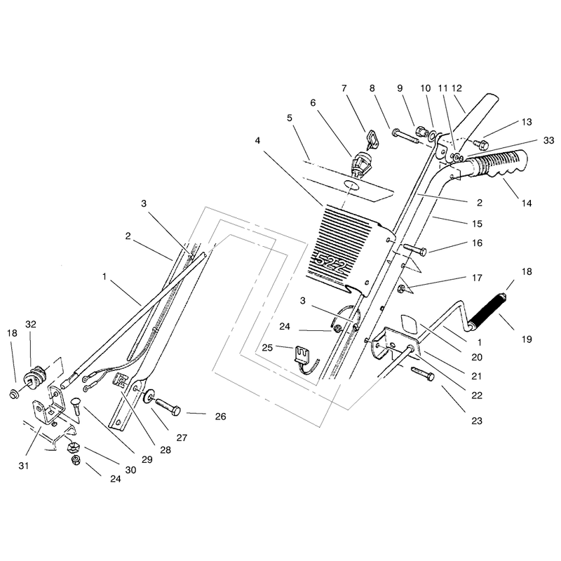 HANDLE ASSEMBLY LEFT SIDE